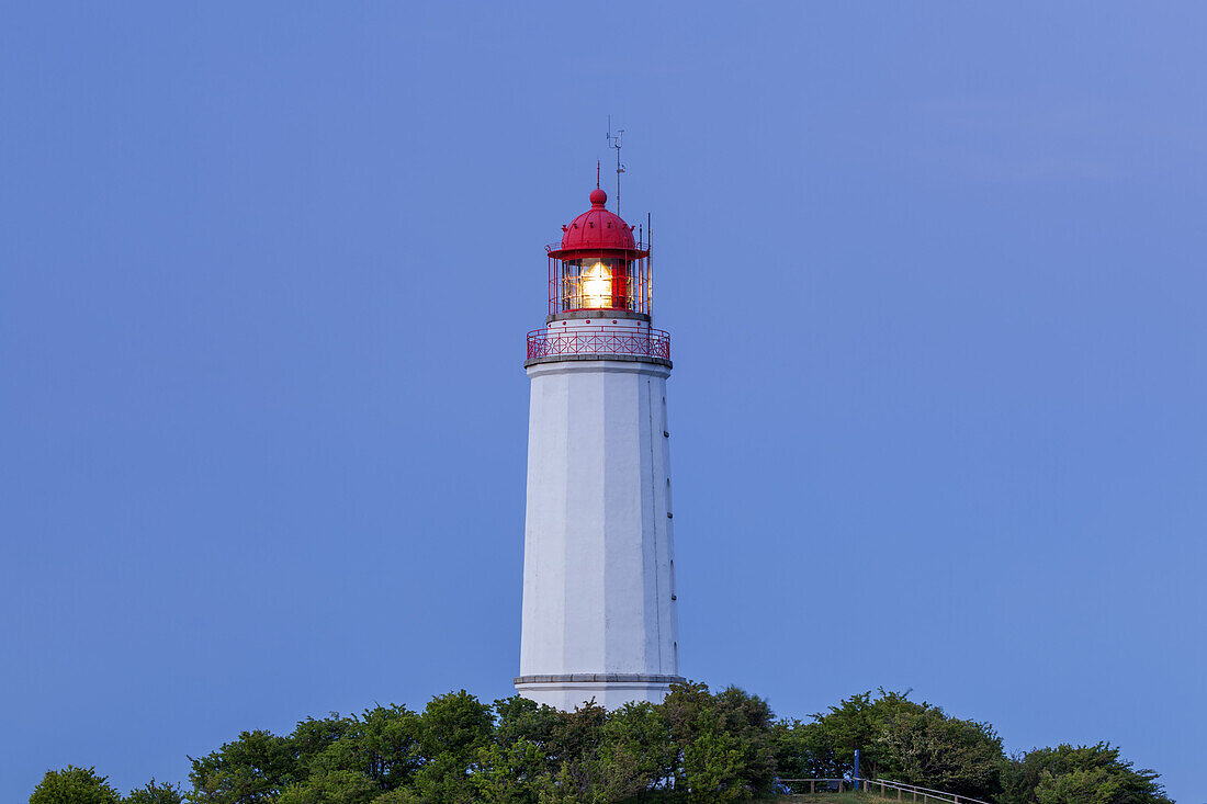 Lighthouse on the Dornbusch, Kloster, Island Hiddensee, Baltic coast, Mecklenburg-Western Pomerania, Northern Germany, Germany, Europa