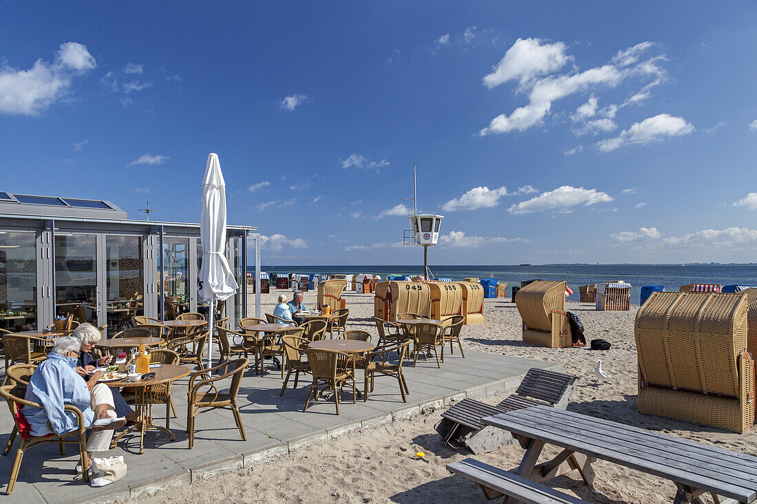 Beach near Strande, Baltic coast, Schleswig-Holstein, Northern Germany, Germany, Europe