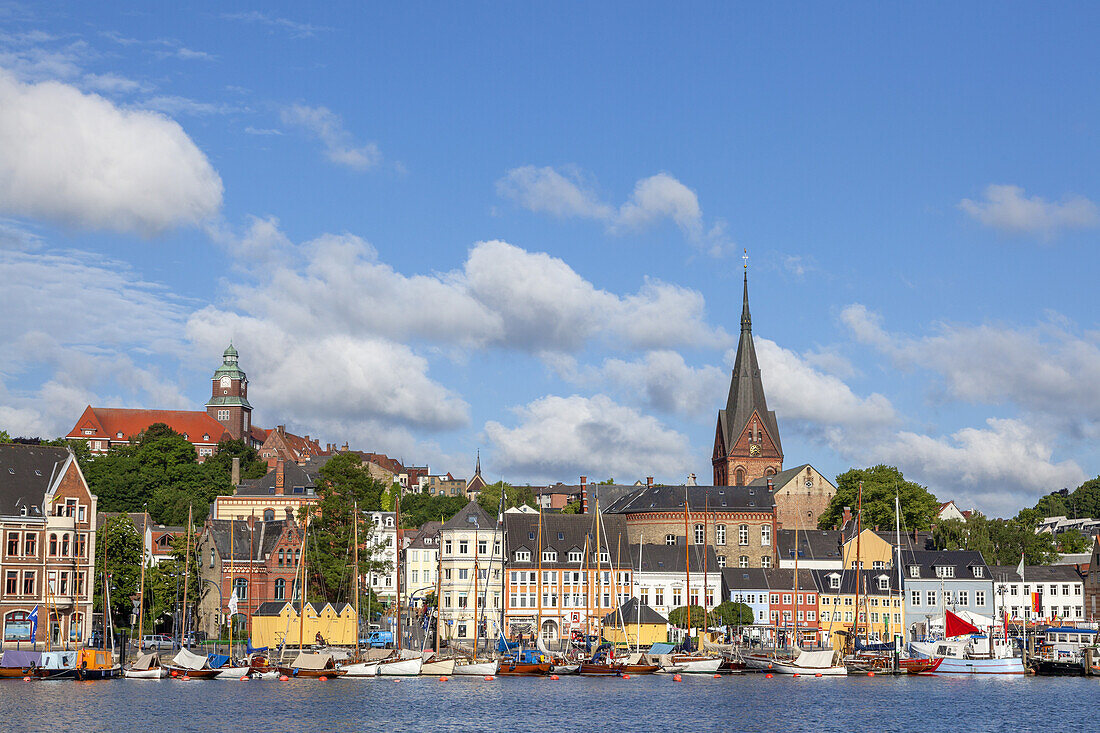 Blick auf Flensburg, Ostseeküste, Schleswig-Holstein, Norddeutschland, Deutschland, Nordeuropa, Europa