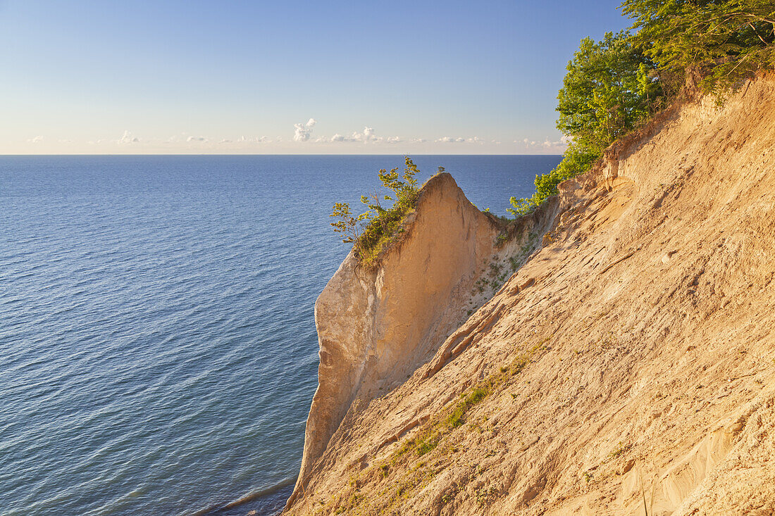 Cliffs at the chalk coast in national park Jasmund, former Wissower Klinken, Sassnitz, Peninsula Jasmund, Island Ruegen, Baltic Sea coast, Mecklenburg-Western Pomerania, Northern Germany, Germany, Europe
