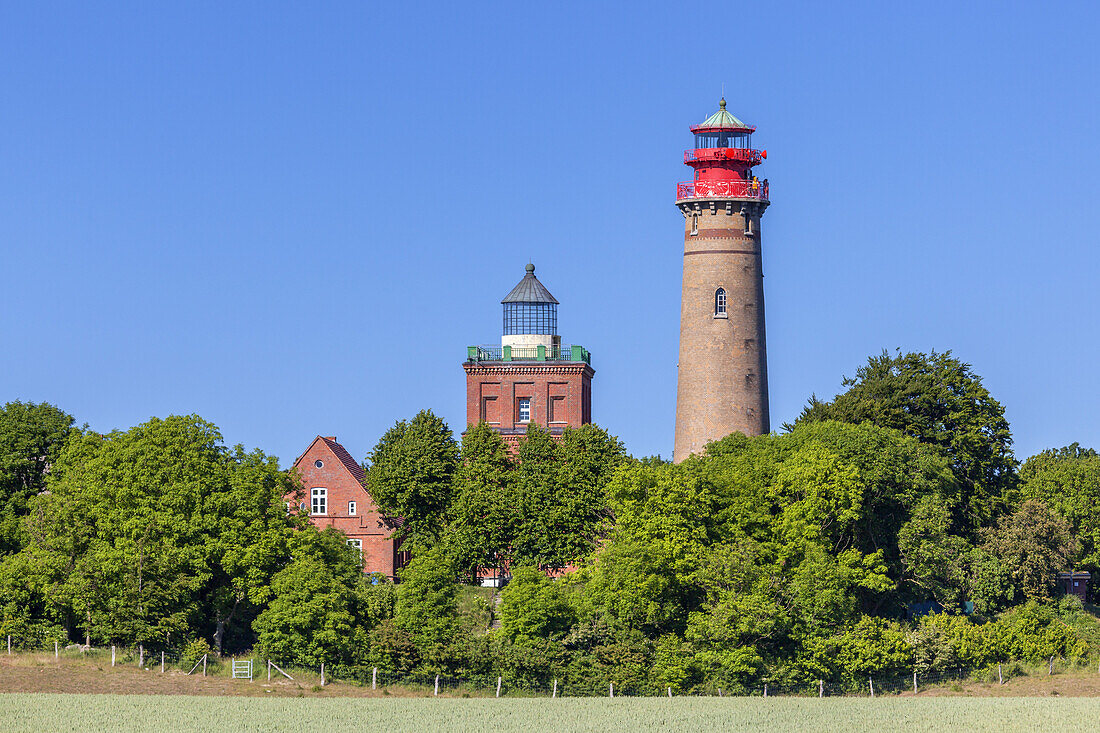 Lighthouses Cape Arkona, Peninsula Wittow, Island Ruegen, Baltic Sea coast, Mecklenburg-Western Pomerania, Northern Germany, Germany, Europe