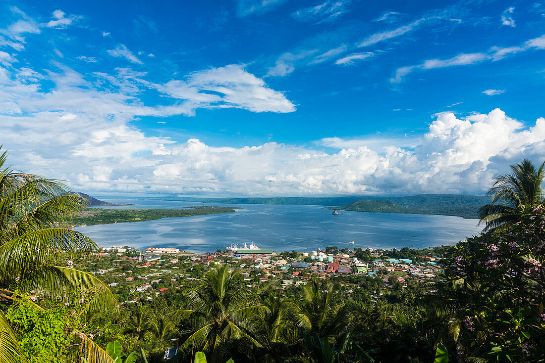 Blick über Rabaul, Ost-Neuen Großbritannien, Papua-Neuguinea, Pazifik
