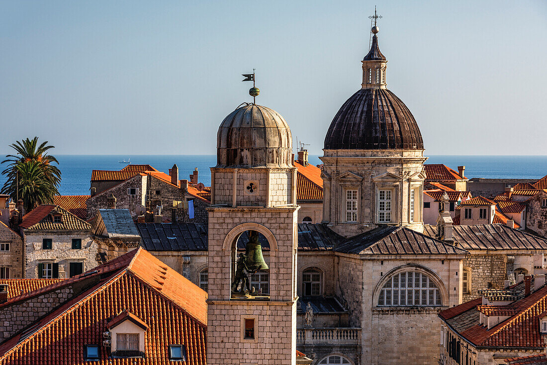 Rooftops of Dubrovnik Old Town, UNESCO World Heritage Site, Croatia, Europe