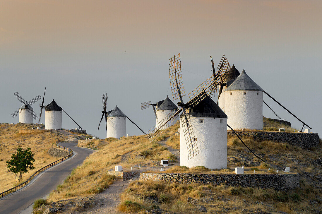 Don Quijote Windmühlen, Consuegra, Kastilien-La Mancha, Spanien, Europa