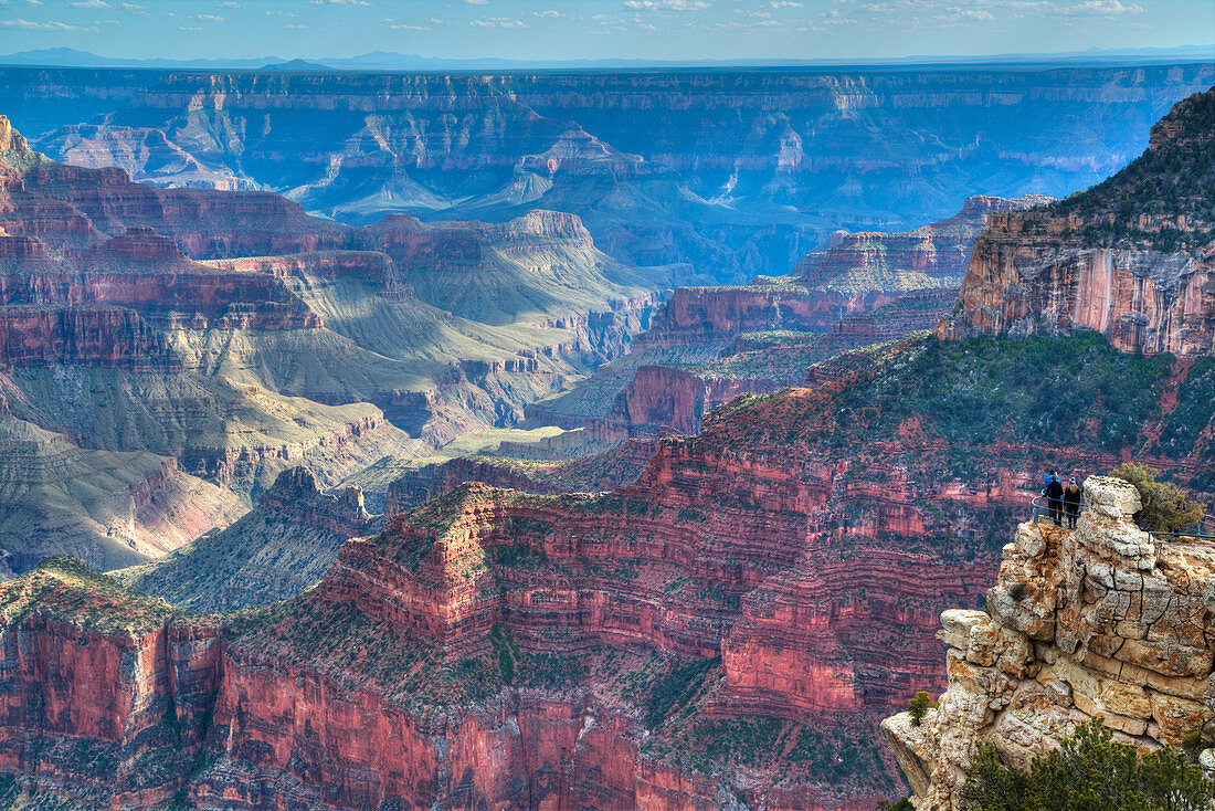 Von Bright Angel Point, North Rim, Grand Canyon Nationalpark, UNESCO Weltkulturerbe, Arizona, Vereinigte Staaten von Amerika, Nordamerika