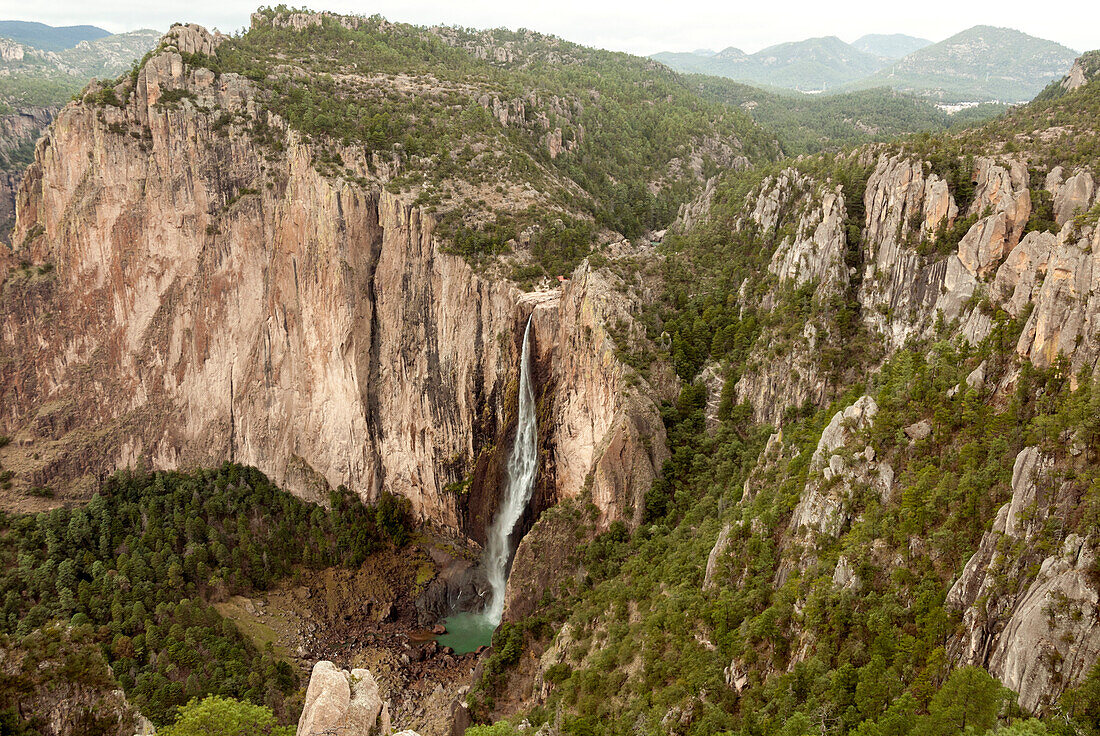 Cascada de Basaseachi, ein 246m Wasserfall, Copper Canyon, Chihuahua, Mexiko, Nordamerika
