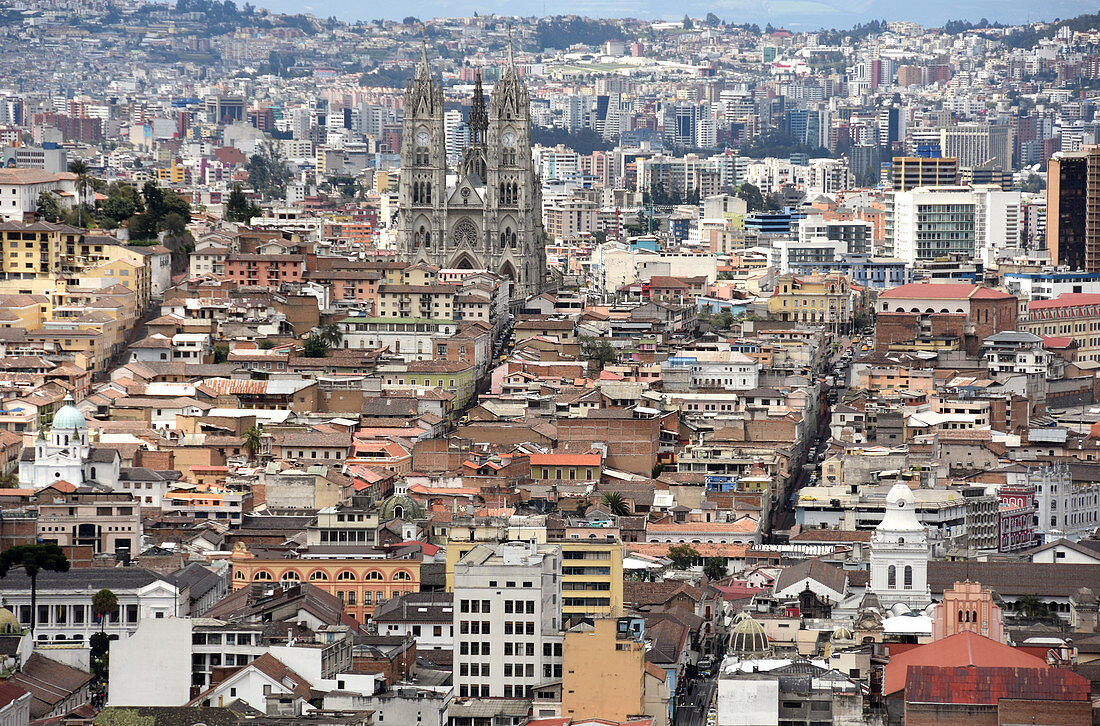 Blick von Panecillo, Quito, Ecuador, Südamerika