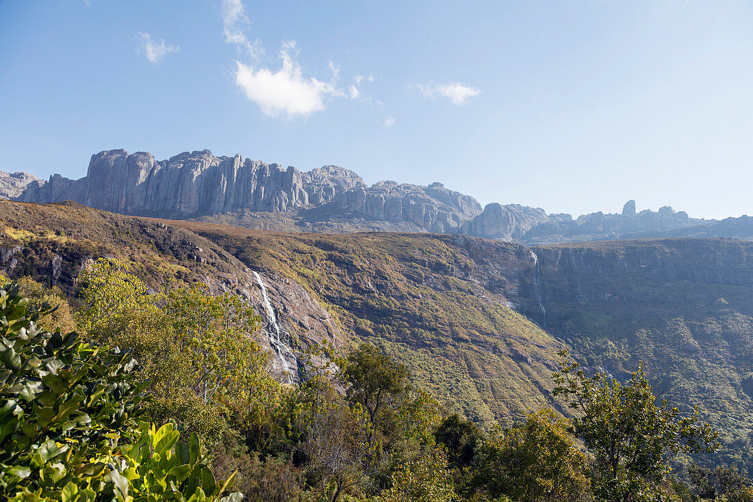 Waterfall, Andringitra National Park, Ambalavao, central area, Madagascar, Africa