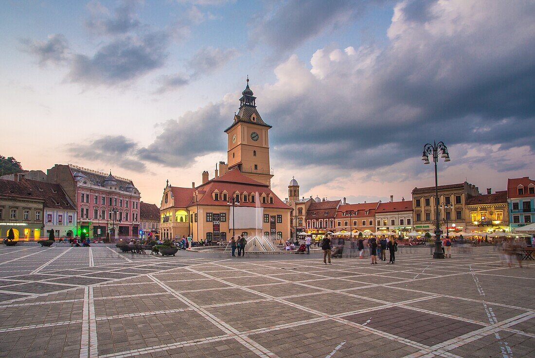 Rumänien, Transilvania, Brasow City, Sfatului Platz, Altes Rathaus Bldg.