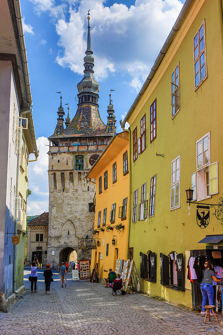 Rumänien, Bezirk Mures, Stadt Sighisoara, Die Zitadelle, Uhrturm '.