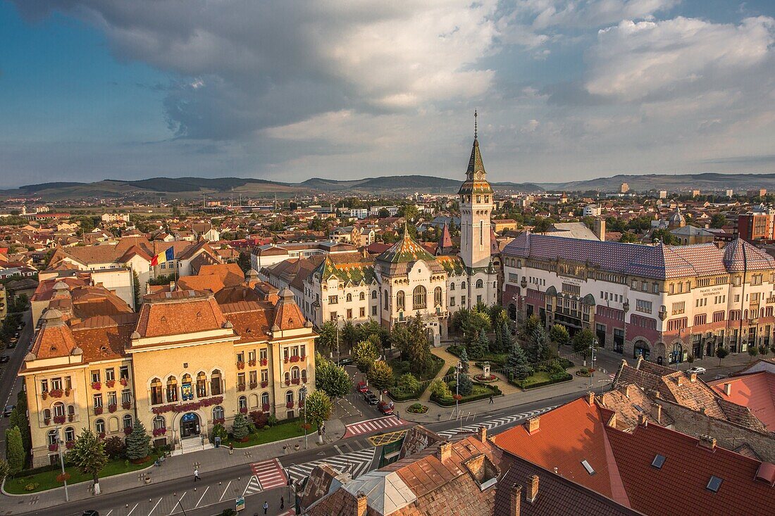 Romania,Romania, Targu Mures City, City Hall, Prefecture Bldg. and Culture Palace.