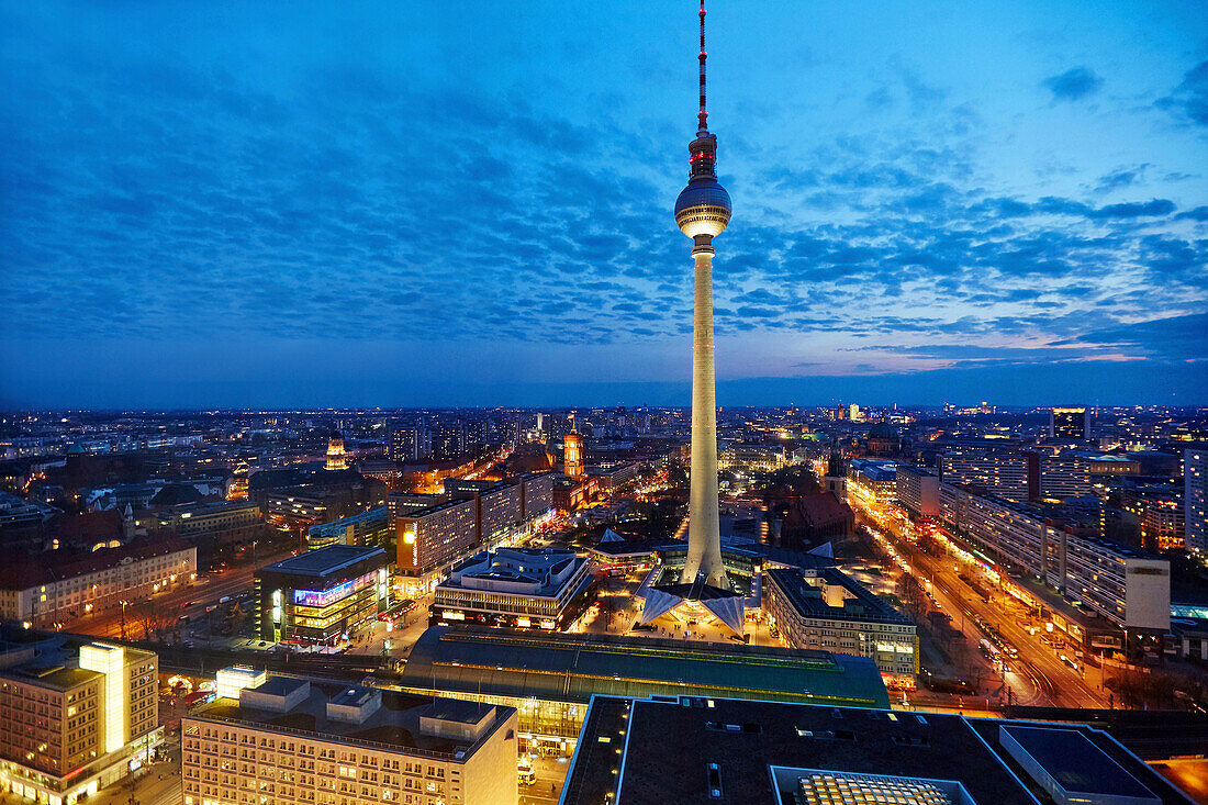 Television tower, Alexanderplatz, Berlin, Germany.