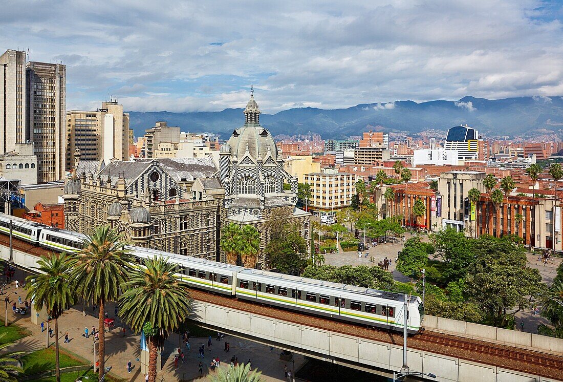 U-Bahn, Rafael Uribe Uribe Palast der Kultur, Fernando Botero Platz, Antioquia Museum, Medellin, Antioquia, Kolumbien