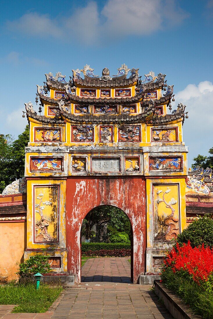 Vietnam, Hue, Hue Imperial City, To Mieu Temple Complex, exterior.