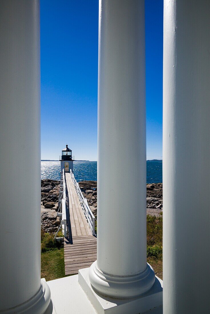 USA, Maine, Port Clyde, Marshall Point Lighthouse.