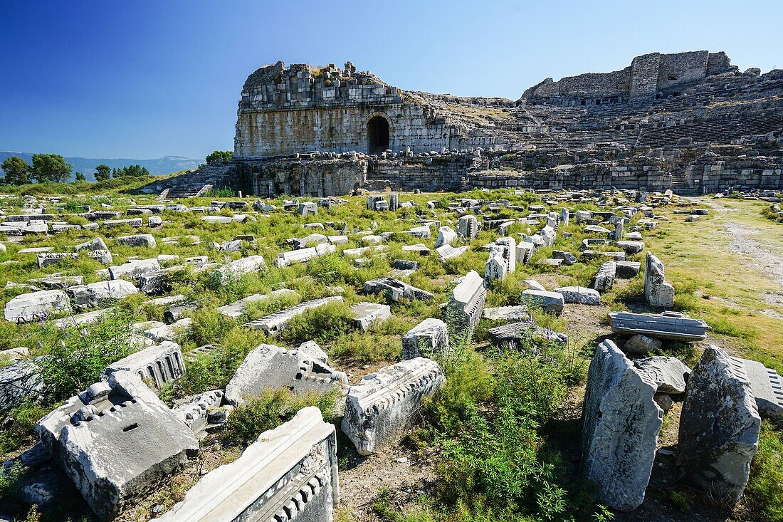 Miletus Amphitheater. Ancient Greece. Asia Minor. Turkey.