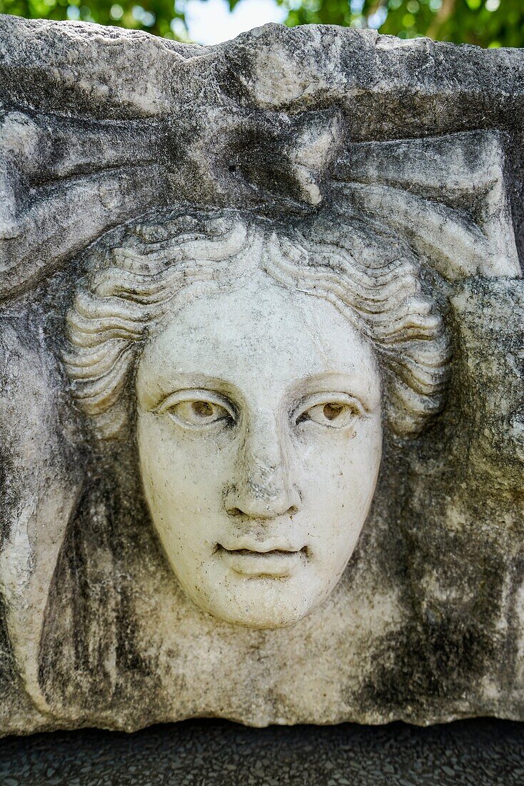 Portico of Tiberius Frieze. Aphrodisias. Ancient Greece. Asia Minor. Turkey.