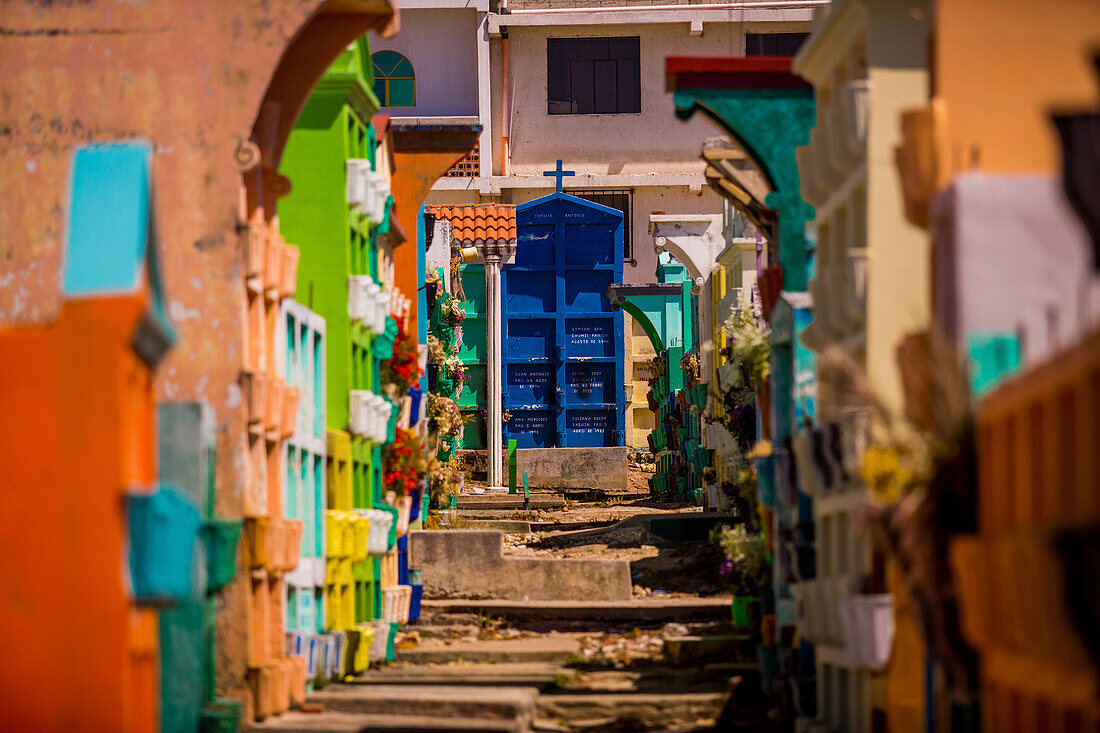 Cemetery view, Lake Atitlan, Guatemala, Central America