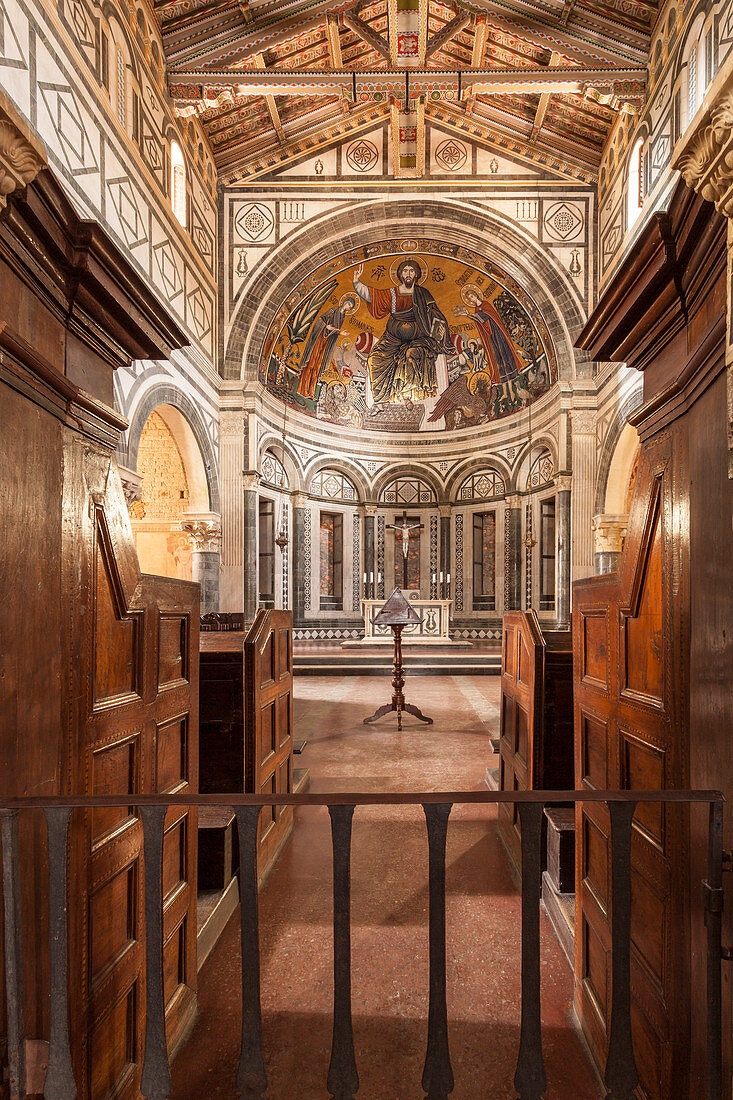 Basilika di San Miniato al Monte, Florenz, Toskana, Italien, Europa