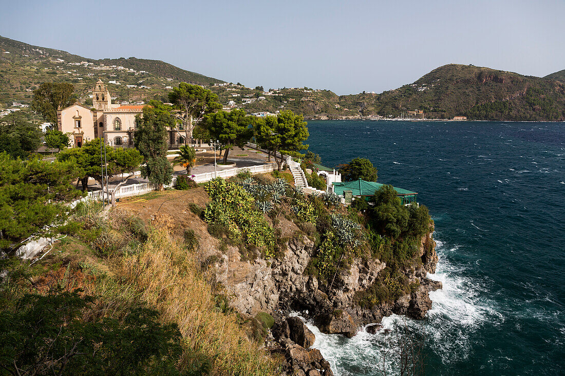 Rathaus, Piazza Mazzini, Lipari Stadt, Insel Lipari, Liparische Inseln, Äolische Inseln, Tyrrhenisches Meer, Mittelmeer, Italien, Europa