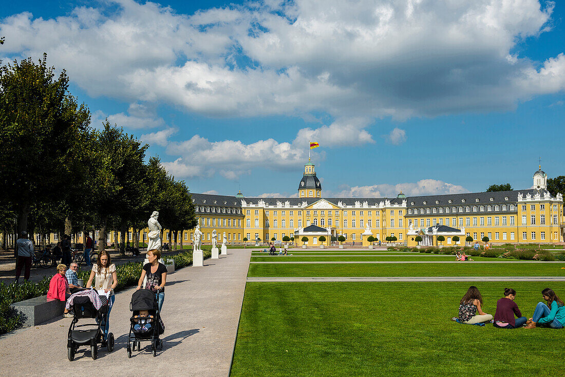 Badisches Landesmuseum, Karlsruhe Castle, 18th-century palace and museum of regional history and culture, Karlsruhe, Baden-Württemberg, Germany