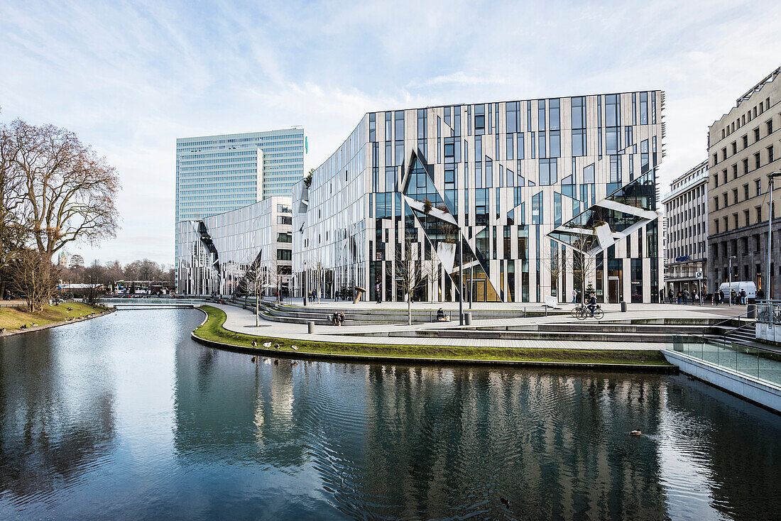 Office building, architect Daniel Libeskind, Kö-Bogen, Düsseldorf, North Rhine-Westphalia, Germany