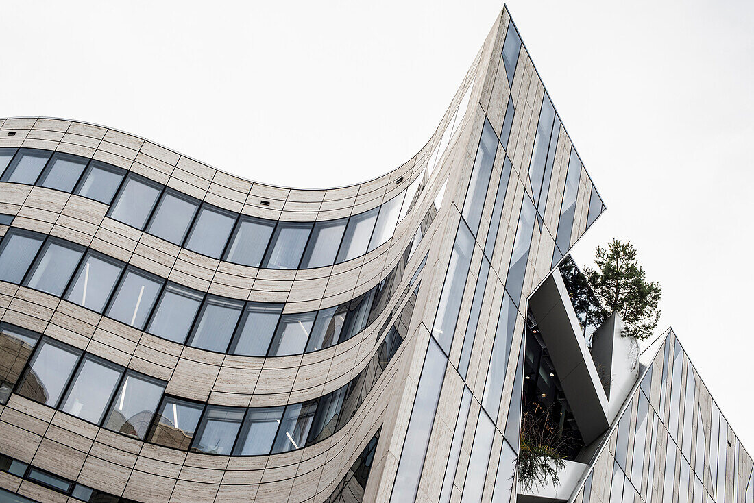 Office building, architect Daniel Libeskind, Kö-Bogen, Düsseldorf, North Rhine-Westphalia, Germany