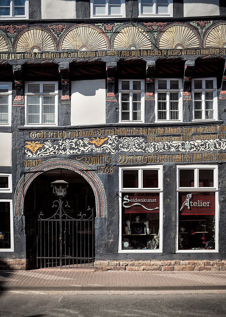 traditionelles Fachwerk, Höxter, Nordrhein-Westfalen, Deutschland