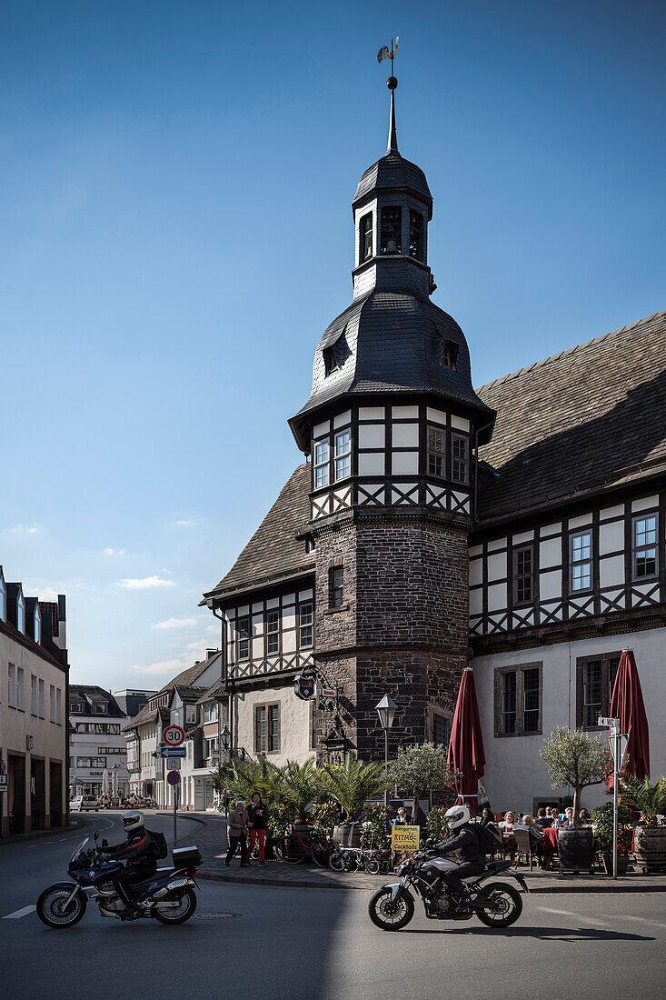 old city hall of Hoexter, North Rhine-Westphalia, Germany