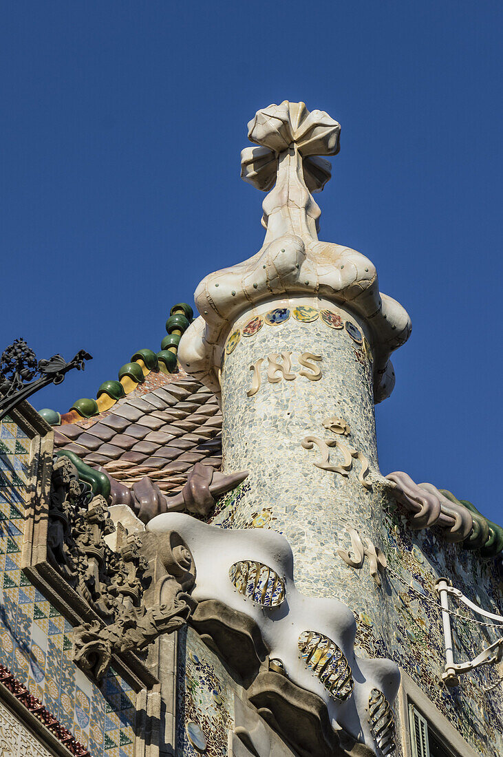 Casbatllo von Antoni Gaudi, Passeig de Gracia, Barcelona, Spanien