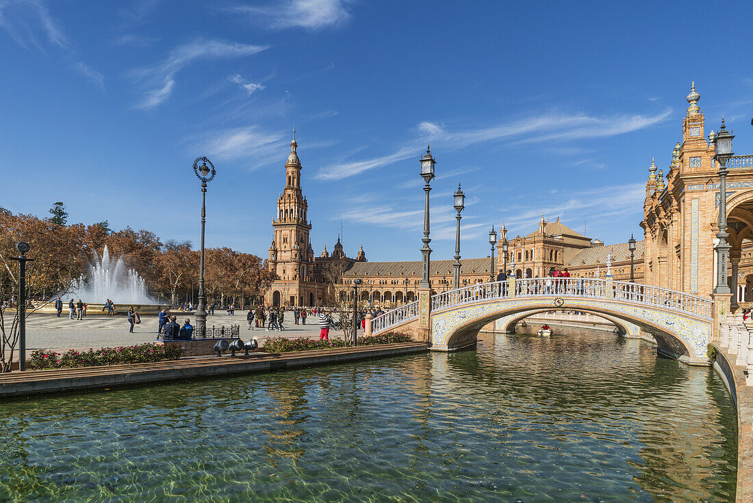 Placa de Espana, spanish square, Seville, Andalusia, Spain