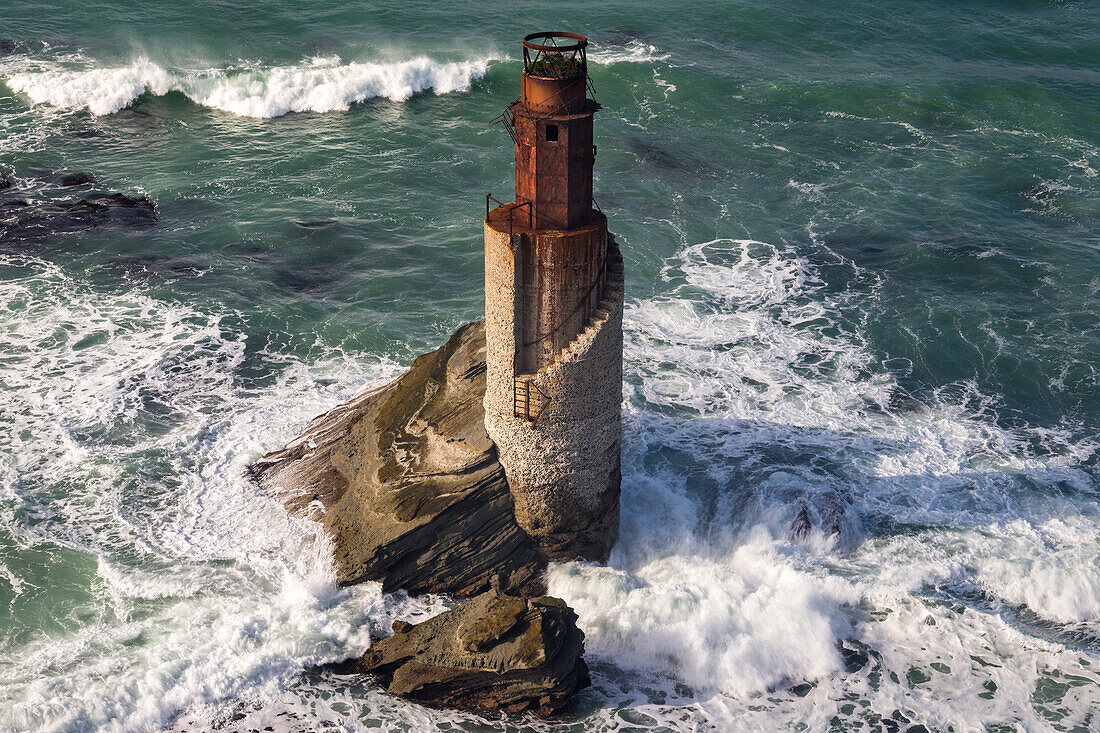 Tuahine Leuchtturm, Wainui, Gisborne, Nordinsel, Neuseeland, Ozeanien