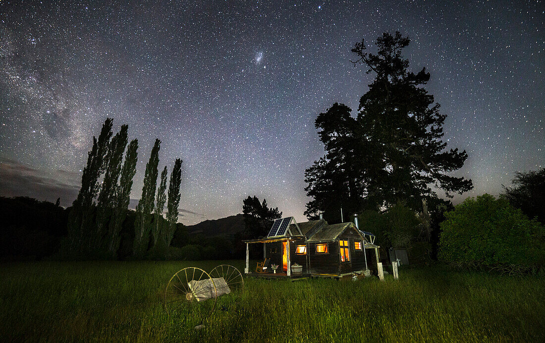 Haus in Kahurangi National Park, Westküste, Tasman, Südinsel, Neuseeland, Ozeanien