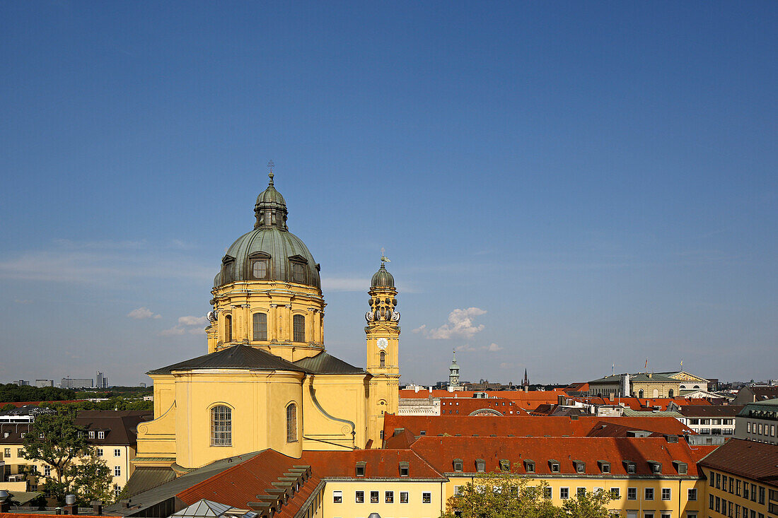 Theatinerkirche, Altstadt, München, Oberbayern, Bayern, Deutschland