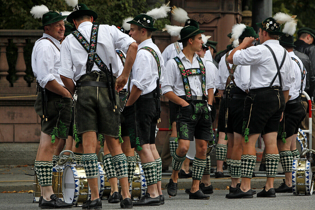 Trachtenumzug, Oktoberfest, München, Oberbayern, Bayern, Deutschland