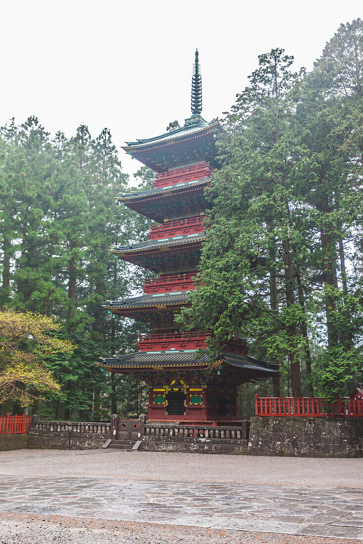 Pagode des Toshogu-Schrein in Nikko, Tochigi Präfektur, Japan