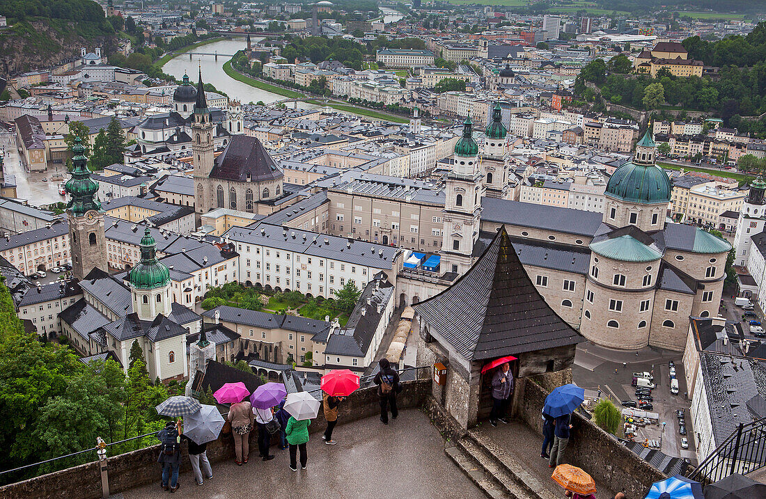 View from the Fortress Hohensalzburg, Salzburg, Austria.