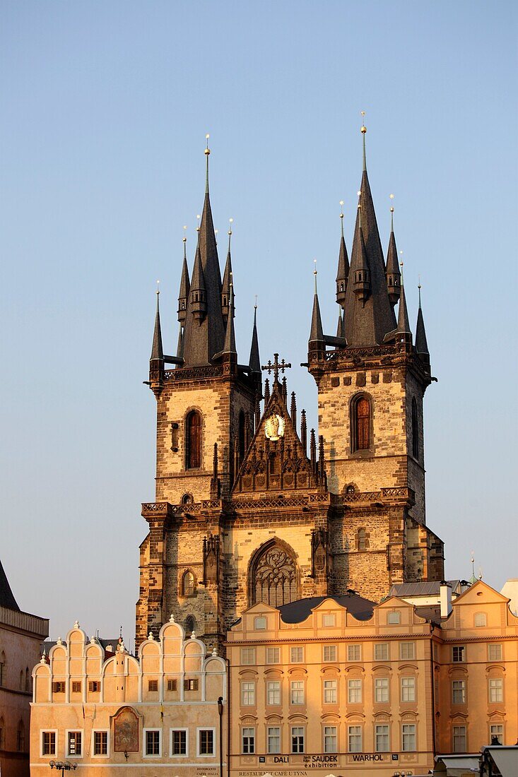 Church of Our Lady before Týn in the Old town (Stare Mesto), Prague, Czech Republic.
