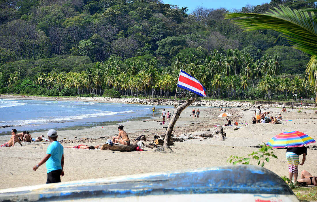 At the beach of Samara, peninsula Nicoya, Pazificcoast of Guanacaste, Costa Rica