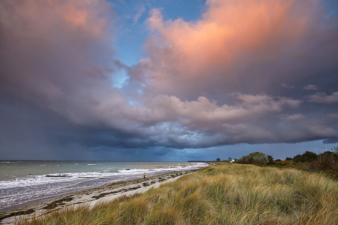 Thunderstorm at the Baltic sea coast at Heiligendamm, Mecklenburg Vorpommern, Germany