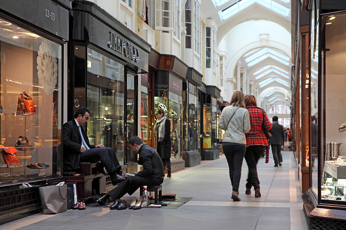The Burlington Arcade, Shopping passage, Bond Street, Mayfair, London, Great Britain