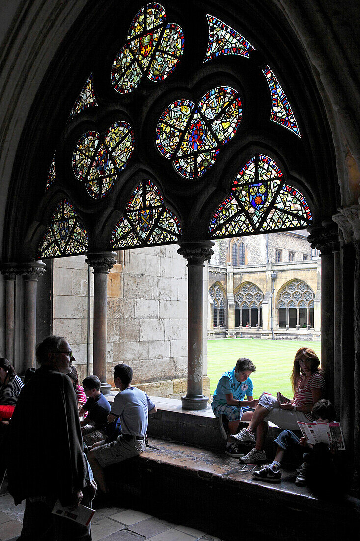Cloister, Westminster Abbey, City of Westminster, London, Great Britain