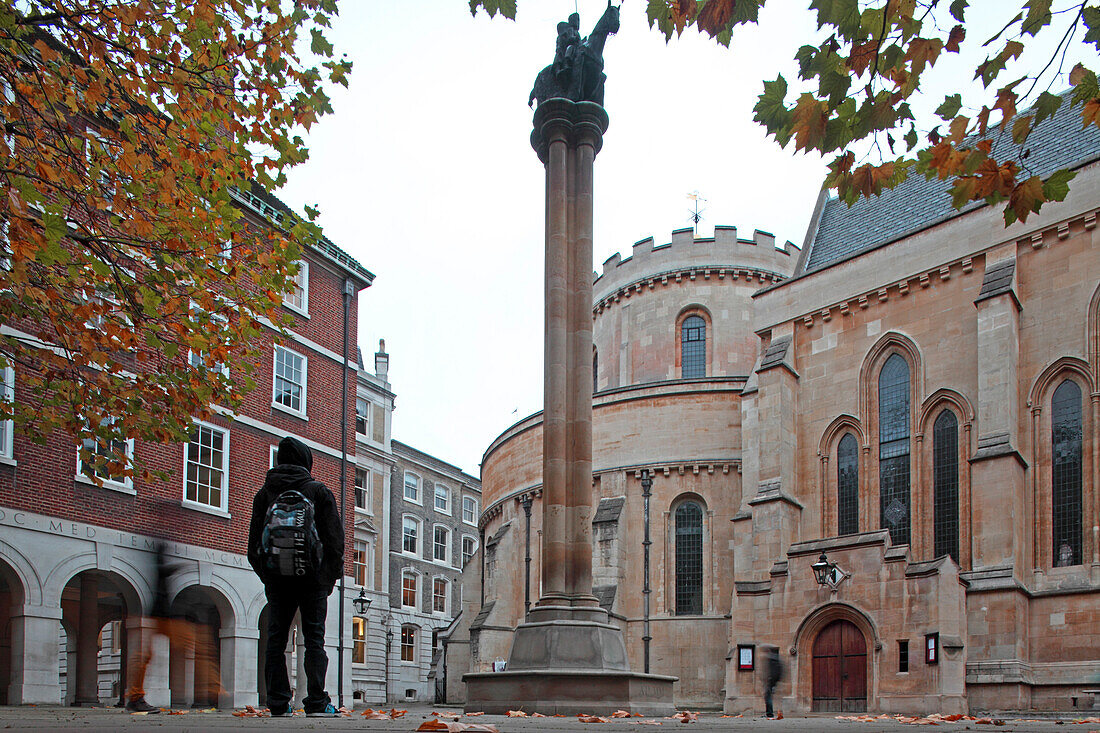 Temple church, Temple district, City of London, London, Great Britain