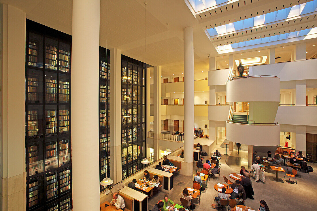 Leseraum, British Library, Euston Road, Kings Cross, London, England