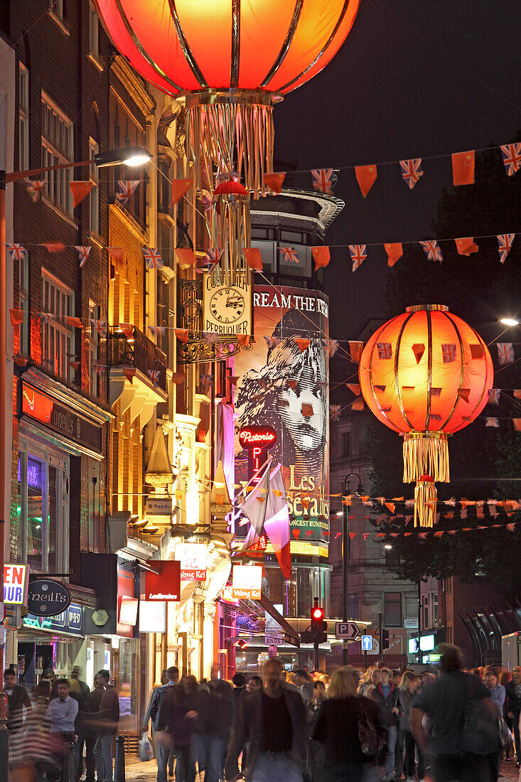 Gerrard Place, Chinatown, Soho, London, England