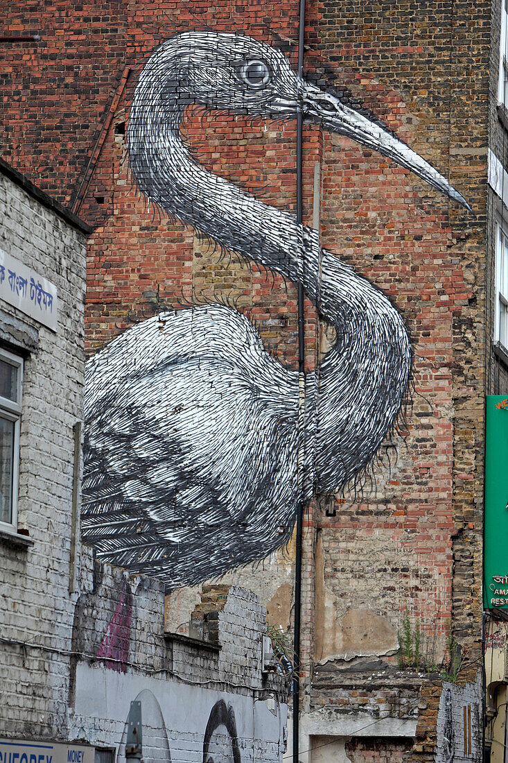 Graffiti, Brick Lane, Spitalfields, London, Great Britain