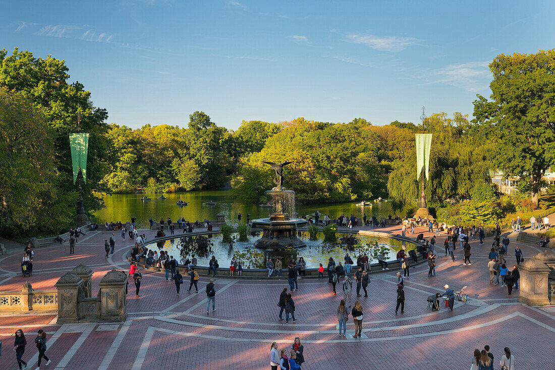 Cherry Hill Fountain, Central Park, Manhattan, New York City, New York, USA