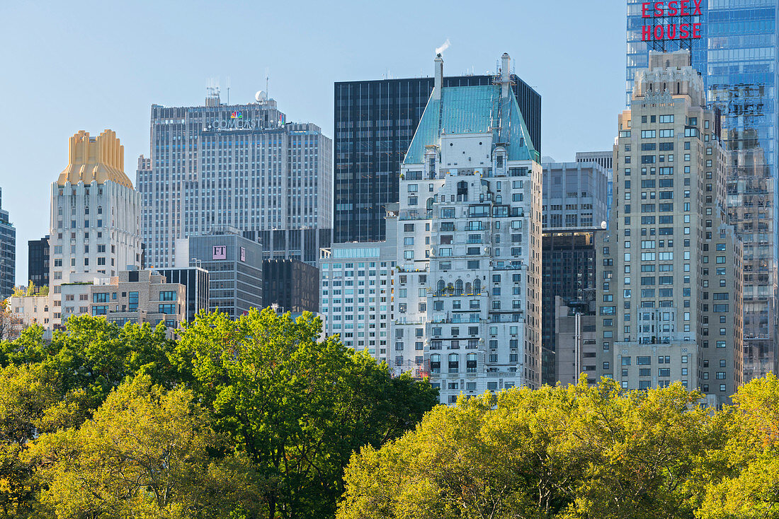 Skyscrapers at Central Park, Manhattan, New York City, New York, USA