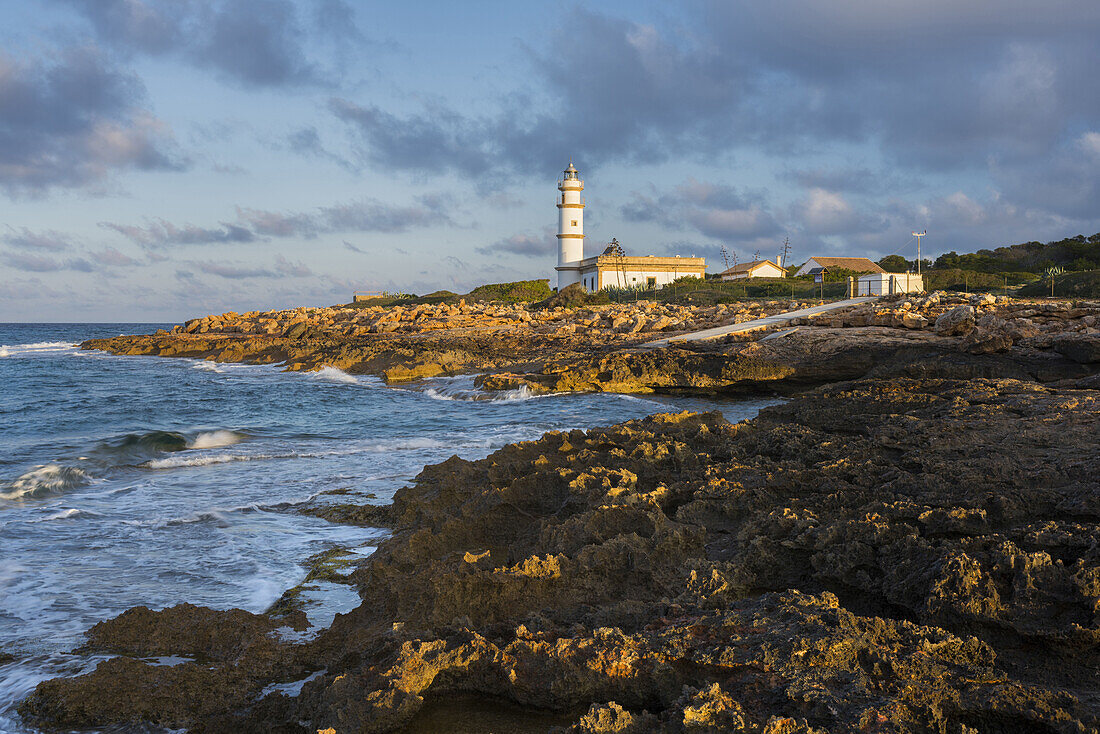 Faro Ses Salines, Mallorca, Balearen, Spanien