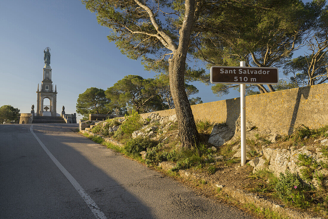 Road to Santuario de San Salvador, Majorca, Baleares, Spain